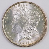 1886 P Morgan Silver Dollar.