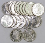 Lot of (20) 1880 S Morgan Silver Dollars.