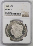 1880 S Morgan Silver Dollar (NGC) MS64*
