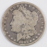 1893 CC Morgan Silver Dollar.