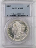 1880 S Morgan Silver Dollar (PCGS) MS65.