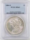 1884 O Morgan Silver Dollar (PCGS) MS63.