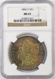 1884 O Morgan Silver Dollar (NGC) MS65.