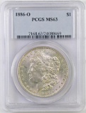 1886 O Morgan Silver Dollar (PCGS) MS63.