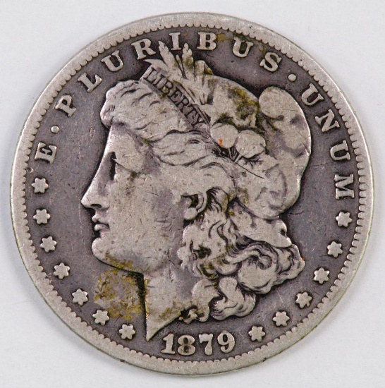 1879 S Morgan Silver Dollar.
