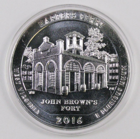 2016 Five Ounce Silver ATB Harpers Ferry..
