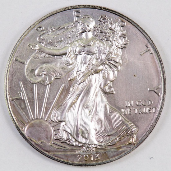 2013 American Silver Eagle One Ounce Silver Round.