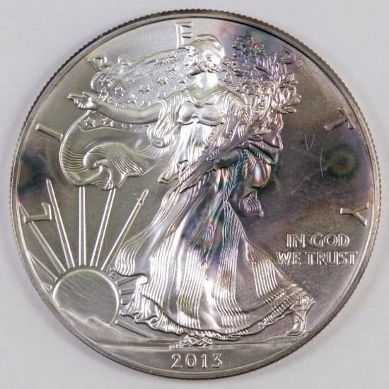 2013 American Silver Eagle One Ounce Silver Round.