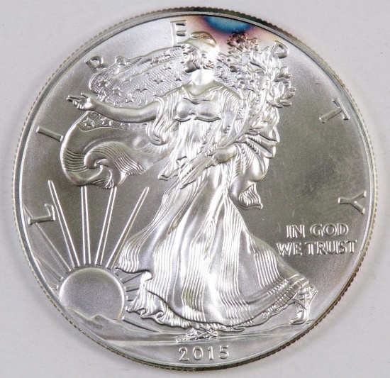 2015 American Silver Eagle One Ounce Silver Round.