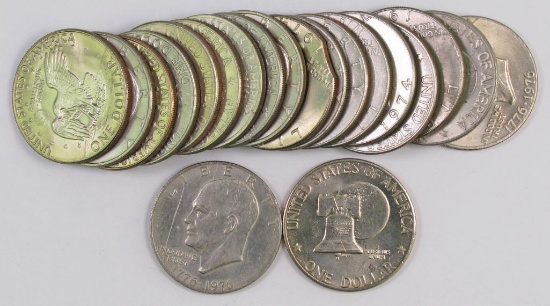 Lot of (20) Eisenhower Dollars.