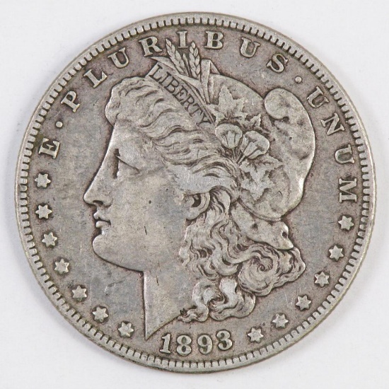 1893 O Morgan Silver Dollar.