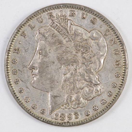 1893 P Morgan Silver Dollar.