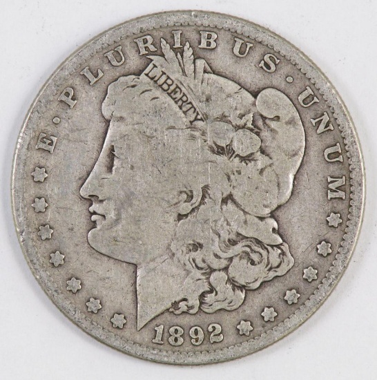 1892 S Morgan Silver Dollar.