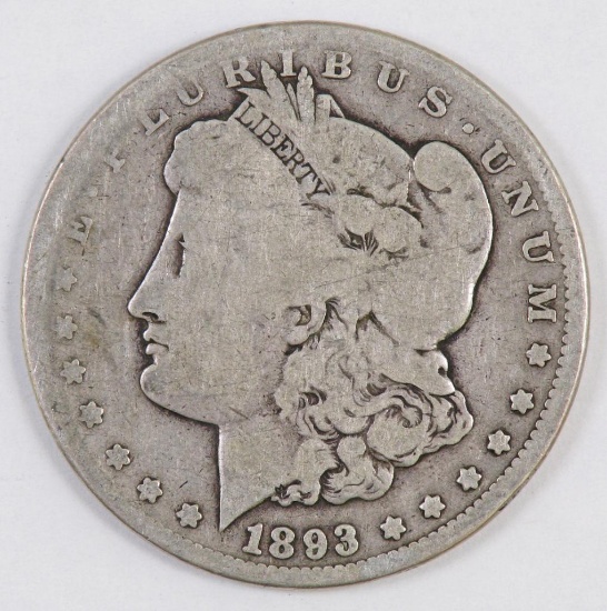 1893 CC Morgan Silver Dollar.