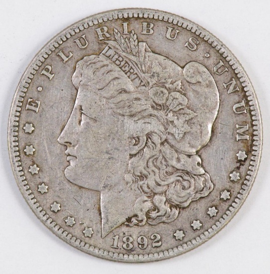 1892 S Morgan Silver Dollar.