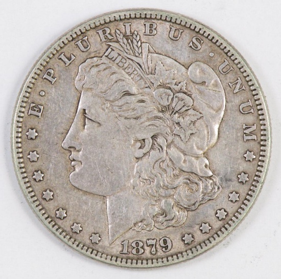 1879 P Morgan Silver Dollar.
