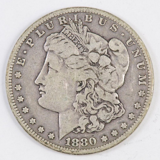 1880 Micro O Morgan Silver Dollar.