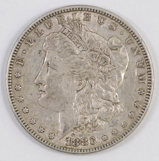 1883 P Morgan Silver Dollar.