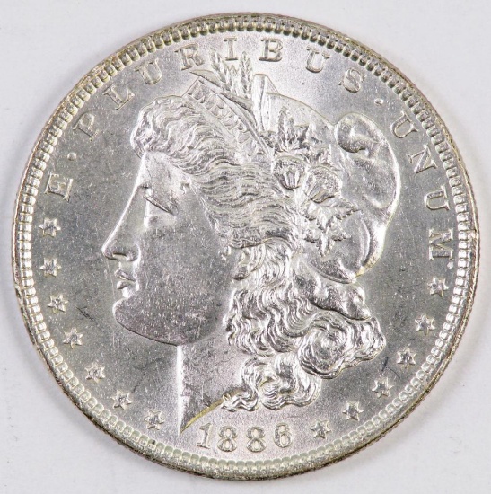 1886 P Morgan Silver Dollar.