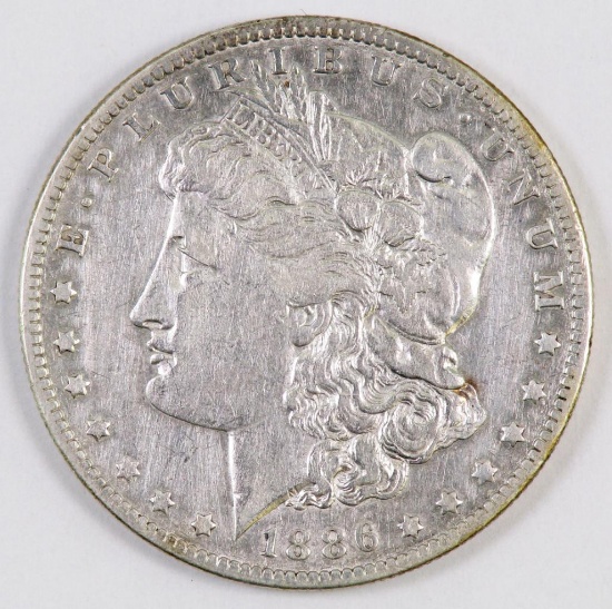1886 O Morgan Silver Dollar.