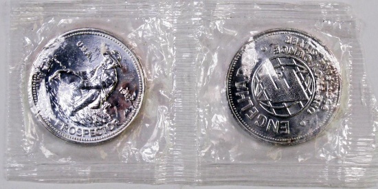 Lot of (2) One Troy Onuce .999 Silver Engelhard Silver Rounds.