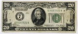 1928 $20 Federal Reserve Note.