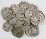 Lot of (45) Washington Silver Quarters.