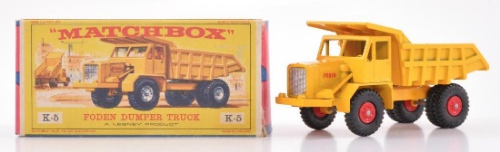 Matchbox King Size K-5 Foden Dumper Truck Die-Cast Vehicle with Original Box