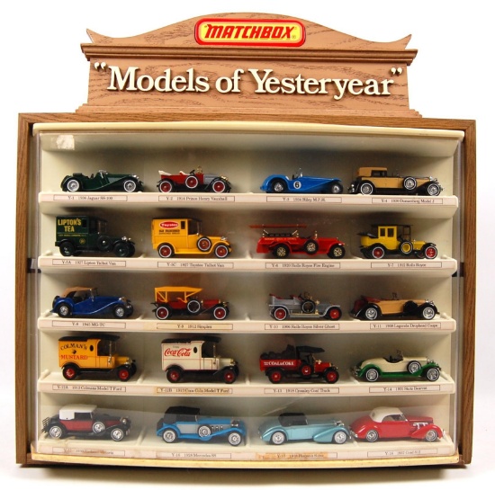 matchbox models of yesteryear display case
