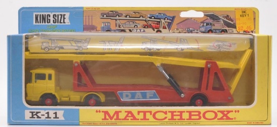 Matchbox King Size K-11 DAF Car Transporter Die-Cast Vehicle with Original Box