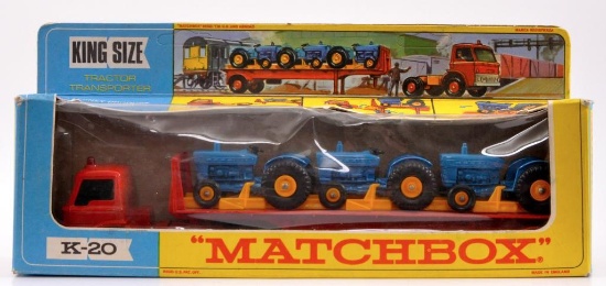 Matchbox King Size K-20 Tractor Transporter Die-Cast Vehicle with Original Box