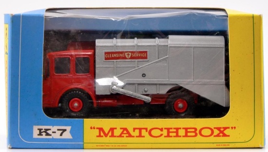 Matchbox King Size K-7 S.D. Refuse Truck Die-Cast Vehicle with Original Box