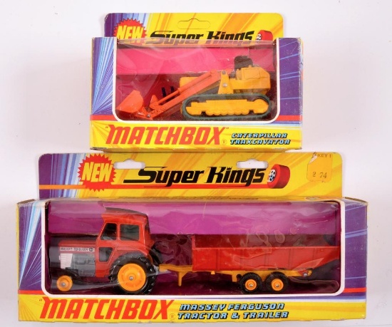 Group of 2 Matchbox Super Kings Die-Cast Vehicles with Original Boxes