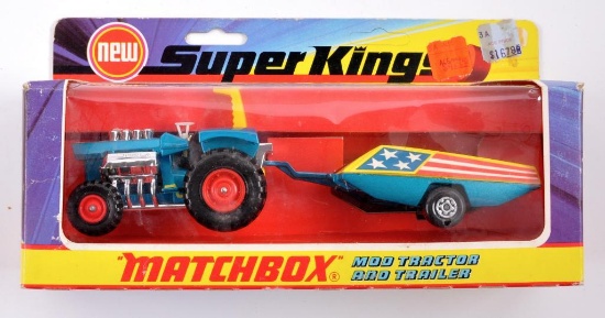 Matchbox Super Kings K-3 Mod Tractor and Trailer with Original Box