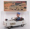 TN Japanese Tin Litho Battery Operated Mystery Police Car with Original Box