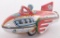 Japanese Tin Litho Rocket Racer Friction Toy