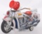 Modern Toys Japanese Tin Litho Battery Operated Police Motorcycle