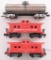 Group of 3 Marx and American Flyer HO Gauge Train Cars