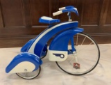 Custom Painted Blue and White Tricycle