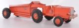 Doepke Model Toys Pressed Steel Euclid Bottom Dump Truck