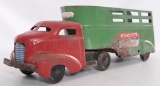 Wyandotte Pressed Steel Semi Truck and Trailer