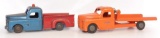 Group of 2 Structo Pressed Steel Trucks