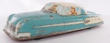 Marx Pressed Steel Friction Car with Litho Passengers