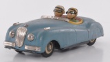 Japanese Tin Litho Friction Car with Driver and Passenger