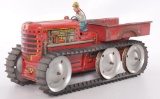 Marx Tin Litho Wind Up Tractor