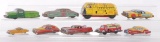 Group of 9 Vintage Tin Litho Vehicles