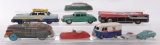 Group of 9 Vintage Tin Litho Vehicles
