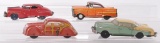 Group of 4 Vintage Tin Litho Vehicles