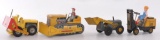 Group of 4 Vintage Tin Litho Construction Vehicles