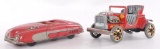 Group of 2 Japanese Tin Litho Toy Vehicles